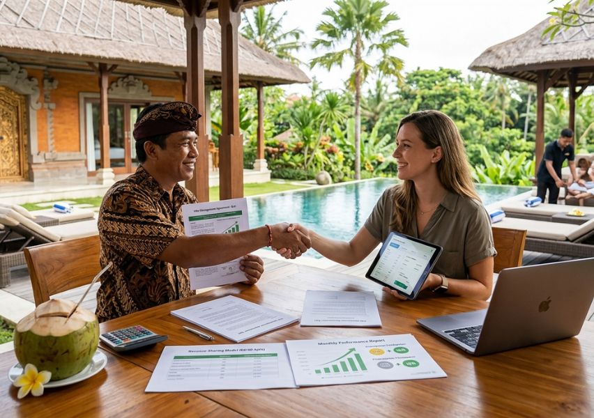Villa Management Bali dengan Sistem Revenue Sharing:   Apa Keuntungannya?