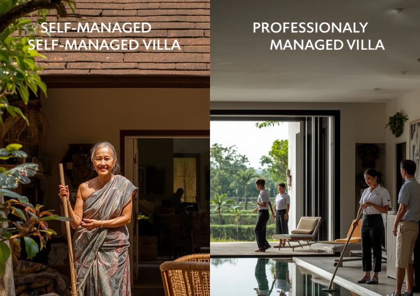 Perbedaan Villa Dikelola Sendiri vs Professional Management