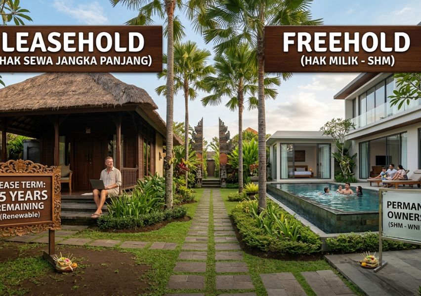 Villa Leasehold vs Freehold di Bali: Apa Bedanya?